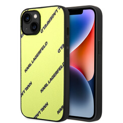 Karl Lagerfeld iPhone 14 Back-Cover hul - Logomania - Gelb