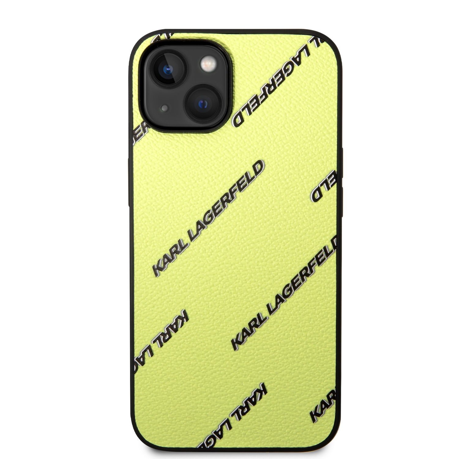 Karl Lagerfeld Karl Lagerfeld iPhone 14 Backcover hoesje - Logomania - Geel, foto 3 van 6