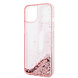 Karl Lagerfeld Karl Lagerfeld iPhone 14 Backcover hoesje - Liquid Glitter KL Logo - Roze Karl Lagerfeld Karl Lagerfeld iPhone 14 Backcover hoesje - Liquid Glitter KL Logo - Roze
