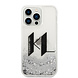 Karl Lagerfeld Karl Lagerfeld iPhone 14 Pro Max Backcover hoesje - Glitter KL Logo - Zilver Karl Lagerfeld Karl Lagerfeld iPhone 14 Pro Max Backcover hoesje - Glitter KL Logo - Zilver
