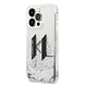 Karl Lagerfeld Karl Lagerfeld iPhone 14 Pro Max Backcover hoesje - Glitter KL Logo - Zilver Karl Lagerfeld Karl Lagerfeld iPhone 14 Pro Max Backcover hoesje - Glitter KL Logo - Zilver