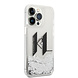 Karl Lagerfeld Karl Lagerfeld iPhone 14 Pro Max Backcover hoesje - Glitter KL Logo - Zilver Karl Lagerfeld Karl Lagerfeld iPhone 14 Pro Max Backcover hoesje - Glitter KL Logo - Zilver