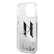 Karl Lagerfeld Karl Lagerfeld iPhone 14 Pro Max Backcover hoesje - Glitter KL Logo - Zilver Karl Lagerfeld Karl Lagerfeld iPhone 14 Pro Max Backcover hoesje - Glitter KL Logo - Zilver