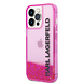 Karl Lagerfeld Karl Lagerfeld iPhone 14 Pro Max Backcover hoesje - Liquid Glitter - Roze Karl Lagerfeld Karl Lagerfeld iPhone 14 Pro Max Backcover hoesje - Liquid Glitter - Roze