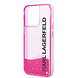 Karl Lagerfeld Karl Lagerfeld iPhone 14 Pro Max Backcover hoesje - Liquid Glitter - Roze Karl Lagerfeld Karl Lagerfeld iPhone 14 Pro Max Backcover hoesje - Liquid Glitter - Roze