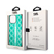 Karl Lagerfeld Karl Lagerfeld iPhone 14 Pro Max Backcover hoesje - Monogram Stripe - Groen Karl Lagerfeld Karl Lagerfeld iPhone 14 Pro Max Backcover hoesje - Monogram Stripe - Groen