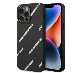 Karl Lagerfeld Karl Lagerfeld iPhone 14 Pro Max Backcover hoesje - Logomania - Zwart Karl Lagerfeld Karl Lagerfeld iPhone 14 Pro Max Backcover hoesje - Logomania - Zwart