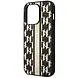 Karl Lagerfeld Karl Lagerfeld iPhone 14 Pro Back cover case - Monogram Stripe - Black Karl Lagerfeld Karl Lagerfeld iPhone 14 Pro Back cover case - Monogram Stripe - Black