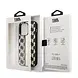 Karl Lagerfeld Karl Lagerfeld iPhone 14 Pro Back cover case - Monogram Stripe - Black Karl Lagerfeld Karl Lagerfeld iPhone 14 Pro Back cover case - Monogram Stripe - Black