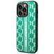 Karl Lagerfeld Karl Lagerfeld iPhone 14 Pro Back cover case - Monogram Stripe - Green Karl Lagerfeld Karl Lagerfeld iPhone 14 Pro Back cover case - Monogram Stripe - Green