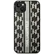Karl Lagerfeld Karl Lagerfeld iPhone 14 Plus Backcover hoesje - Monogram Stripe - Zwart Karl Lagerfeld Karl Lagerfeld iPhone 14 Plus Backcover hoesje - Monogram Stripe - Zwart