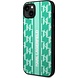 Karl Lagerfeld Karl Lagerfeld iPhone 14 Plus Back cover case - Monogram Stripe - Green Karl Lagerfeld Karl Lagerfeld iPhone 14 Plus Back cover case - Monogram Stripe - Green