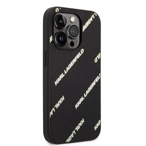 Karl Lagerfeld Karl Lagerfeld iPhone 14 Pro Back cover case - Logomania - Black Karl Lagerfeld Karl Lagerfeld iPhone 14 Pro Back cover case - Logomania - Black