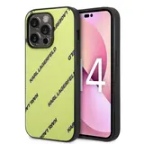 Karl Lagerfeld Karl Lagerfeld iPhone 14 Pro Backcover hoesje - Logomania - Geel Karl Lagerfeld Karl Lagerfeld iPhone 14 Pro Backcover hoesje - Logomania - Geel