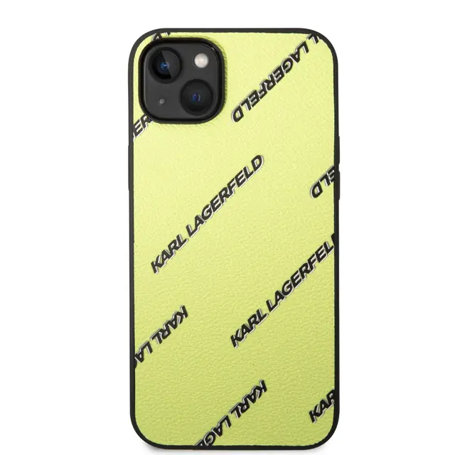 Karl Lagerfeld Karl Lagerfeld iPhone 14 Plus Backcover hoesje - Logomania - Geel, foto 3 van 5