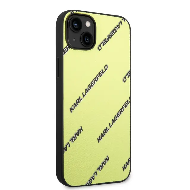 Karl Lagerfeld Karl Lagerfeld iPhone 14 Plus Backcover hoesje - Logomania - Geel, foto 4 van 5