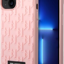 Karl Lagerfeld iPhone 14 Plus Back cover case - Monogram - Pink
