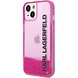 Karl Lagerfeld Karl Lagerfeld iPhone 14 Plus Back cover case - Liquid Glitter - Pink Karl Lagerfeld Karl Lagerfeld iPhone 14 Plus Back cover case - Liquid Glitter - Pink