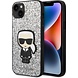 Karl Lagerfeld Karl Lagerfeld iPhone 14 Plus Back-Cover hul - Fixed Glitter - Ikonik Karl - Silber Karl Lagerfeld Karl Lagerfeld iPhone 14 Plus Back-Cover hul - Fixed Glitter - Ikonik Karl - Silber