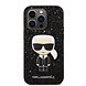 Karl Lagerfeld Karl Lagerfeld iPhone 14 Pro Back cover case - Glitter - Karl - Black Karl Lagerfeld Karl Lagerfeld iPhone 14 Pro Back cover case - Glitter - Karl - Black