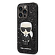 Karl Lagerfeld Karl Lagerfeld iPhone 14 Pro Back cover case - Glitter - Karl - Black Karl Lagerfeld Karl Lagerfeld iPhone 14 Pro Back cover case - Glitter - Karl - Black