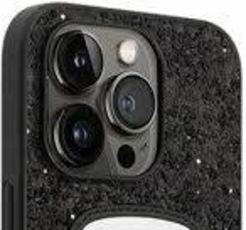 Karl Lagerfeld Karl Lagerfeld iPhone 14 Pro Back-Cover hul - Glitter - Karl - Schwarz Karl Lagerfeld Karl Lagerfeld iPhone 14 Pro Back-Cover hul - Glitter - Karl - Schwarz