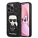Karl Lagerfeld Karl Lagerfeld iPhone 14 Pro Back cover case - Glitter - Karl - Black Karl Lagerfeld Karl Lagerfeld iPhone 14 Pro Back cover case - Glitter - Karl - Black