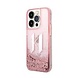 Karl Lagerfeld Karl Lagerfeld iPhone 14 Pro Back cover case - Glitter KL Logo - Pink Karl Lagerfeld Karl Lagerfeld iPhone 14 Pro Back cover case - Glitter KL Logo - Pink