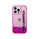 Karl Lagerfeld Karl Lagerfeld iPhone 14 Pro Back cover case - Liquid Glitter - Pink Karl Lagerfeld Karl Lagerfeld iPhone 14 Pro Back cover case - Liquid Glitter - Pink
