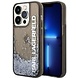 Karl Lagerfeld Karl Lagerfeld iPhone 14 Pro Back cover case - Liquid Glitter - Black Karl Lagerfeld Karl Lagerfeld iPhone 14 Pro Back cover case - Liquid Glitter - Black