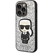 Karl Lagerfeld Karl Lagerfeld iPhone 14 Pro Back cover case - Liquid Glitter - Karl - Silver Karl Lagerfeld Karl Lagerfeld iPhone 14 Pro Back cover case - Liquid Glitter - Karl - Silver