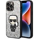 Karl Lagerfeld Karl Lagerfeld iPhone 14 Pro Back cover case - Liquid Glitter - Karl - Silver Karl Lagerfeld Karl Lagerfeld iPhone 14 Pro Back cover case - Liquid Glitter - Karl - Silver
