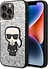 Karl Lagerfeld iPhone 14 Pro Back cover coque - Liquid Glitter - Karl - Argent Karl Lagerfeld iPhone 14 Pro Back cover coque - Liquid Glitter - Karl - Argent