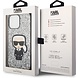 Karl Lagerfeld Karl Lagerfeld iPhone 14 Pro Back cover case - Liquid Glitter - Karl - Silver Karl Lagerfeld Karl Lagerfeld iPhone 14 Pro Back cover case - Liquid Glitter - Karl - Silver