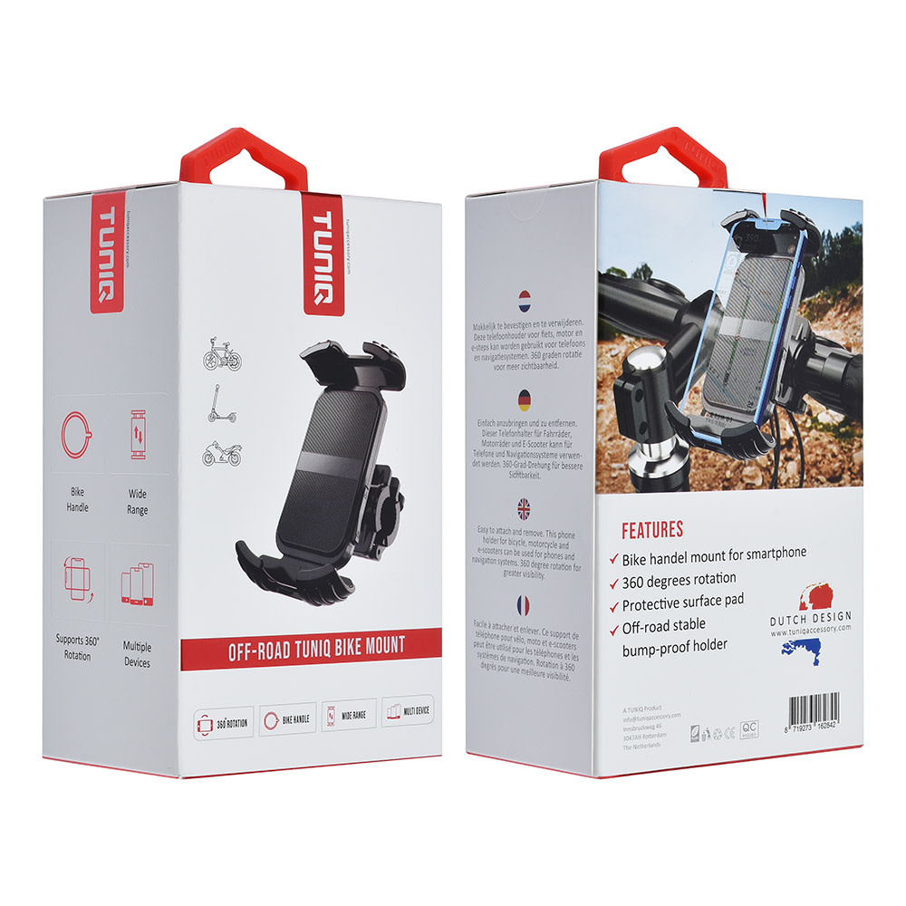 TUNIQ TUNIQ Telefoonhouder fiets off-road - Zwart, foto 6 van 6