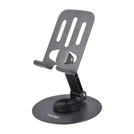 TUNIQ TUNIQ Telefoonhouder desk - foldable - Zwart TUNIQ TUNIQ Telefoonhouder desk - foldable - Zwart