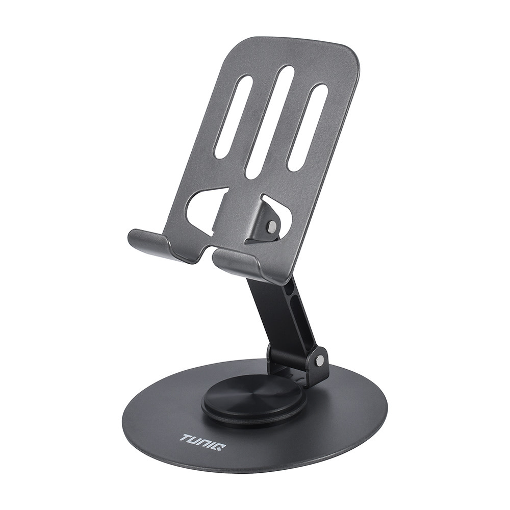 TUNIQ TUNIQ Telefoonhouder desk - foldable - Zwart