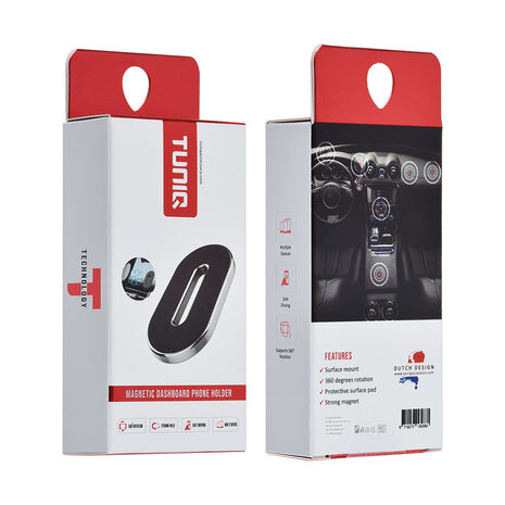 TUNIQ TUNIQ Telefoonhouder auto magnectic dashboard - Zwart TUNIQ TUNIQ Telefoonhouder auto magnectic dashboard - Zwart