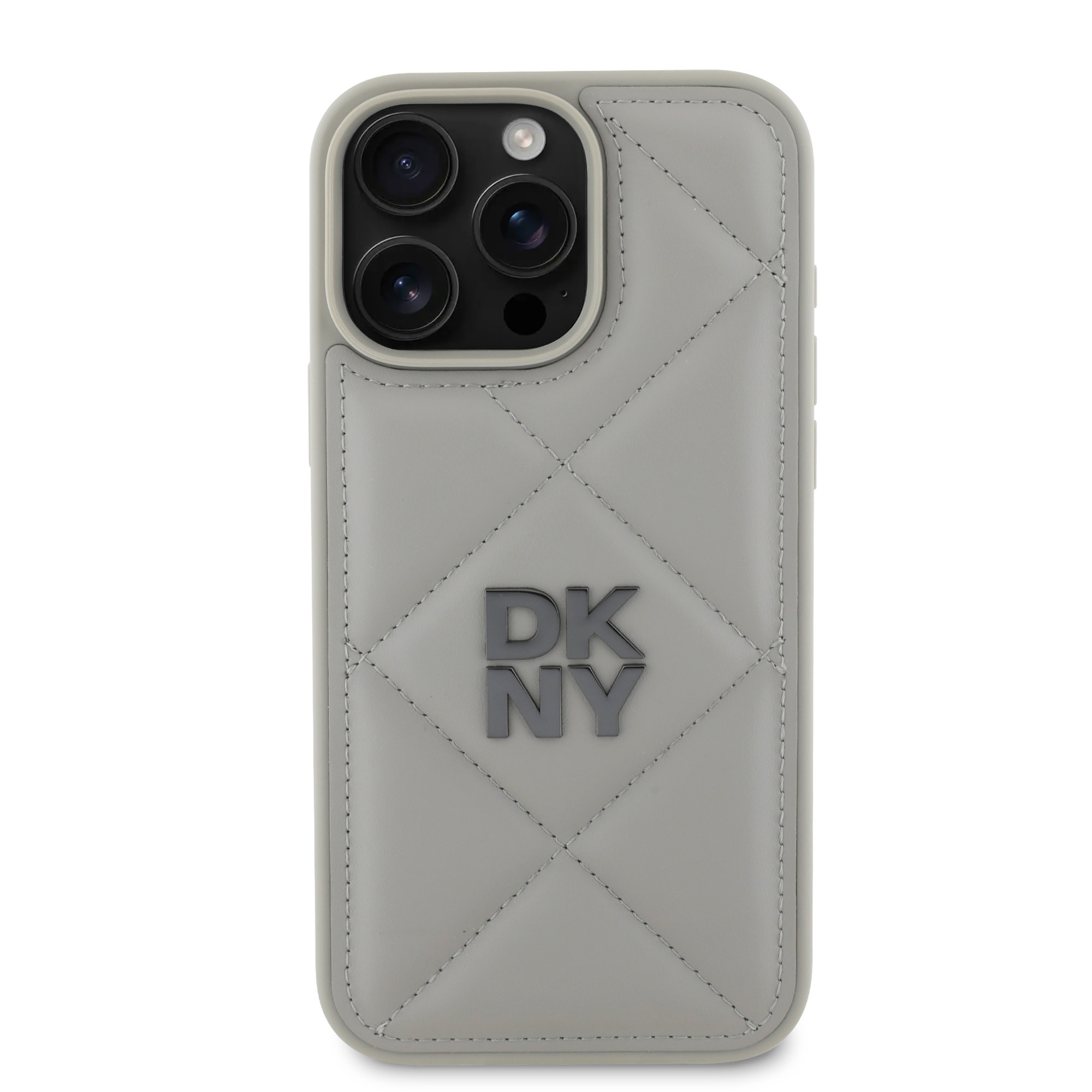 DKNY DKNY iPhone 16 Pro Max Backcover hoesje PU Leather Quilted Stack Logo - Zwart, foto 3 van 6