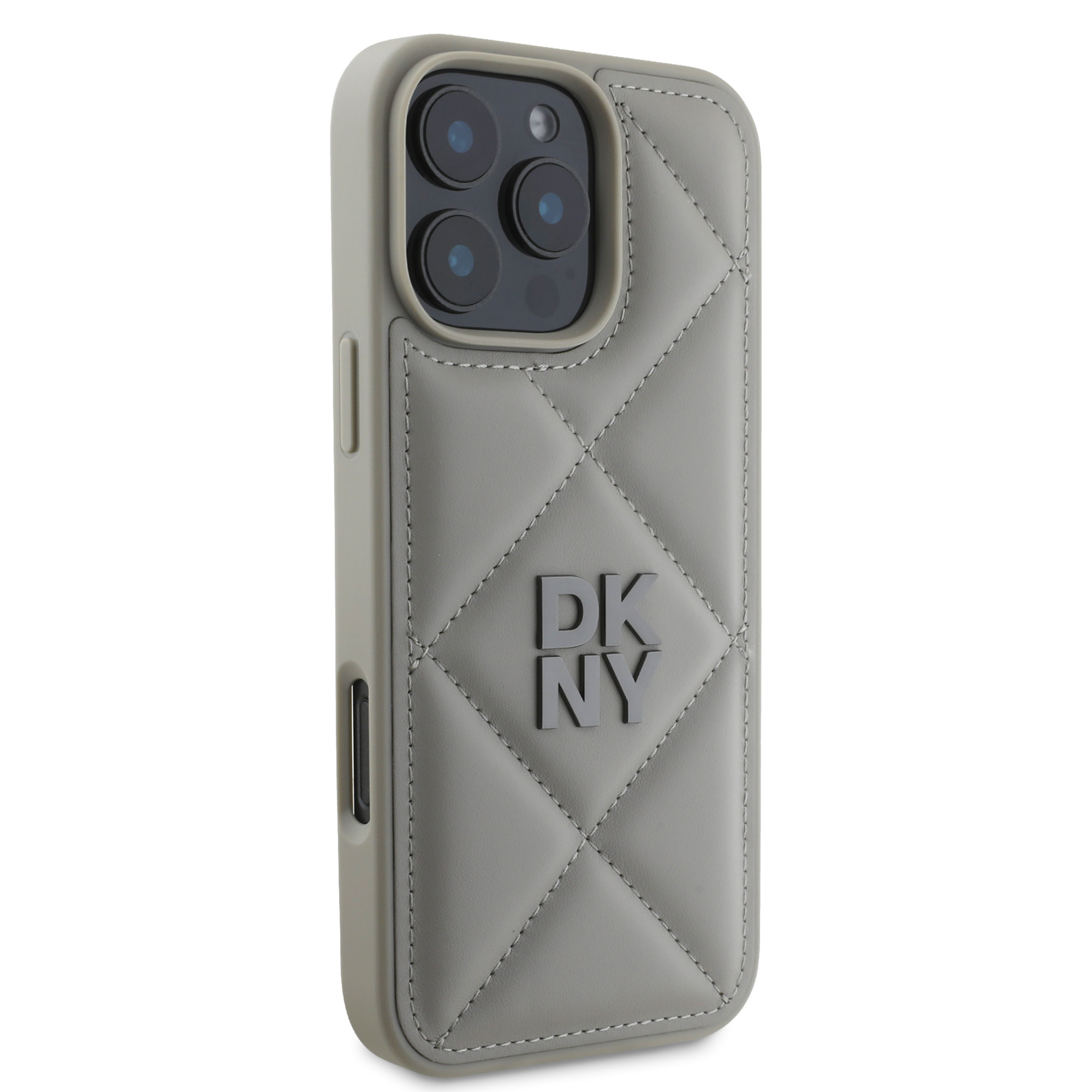 DKNY DKNY iPhone 16 Pro Max Backcover hoesje PU Leather Quilted Stack Logo - Zwart, foto 4 van 6