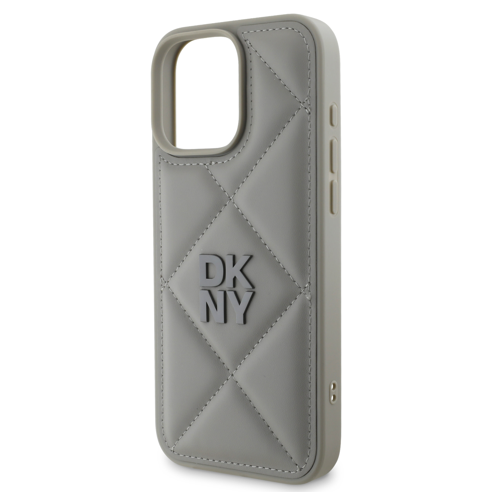 DKNY DKNY iPhone 16 Pro Max Backcover hoesje PU Leather Quilted Stack Logo - Zwart, foto 5 van 6