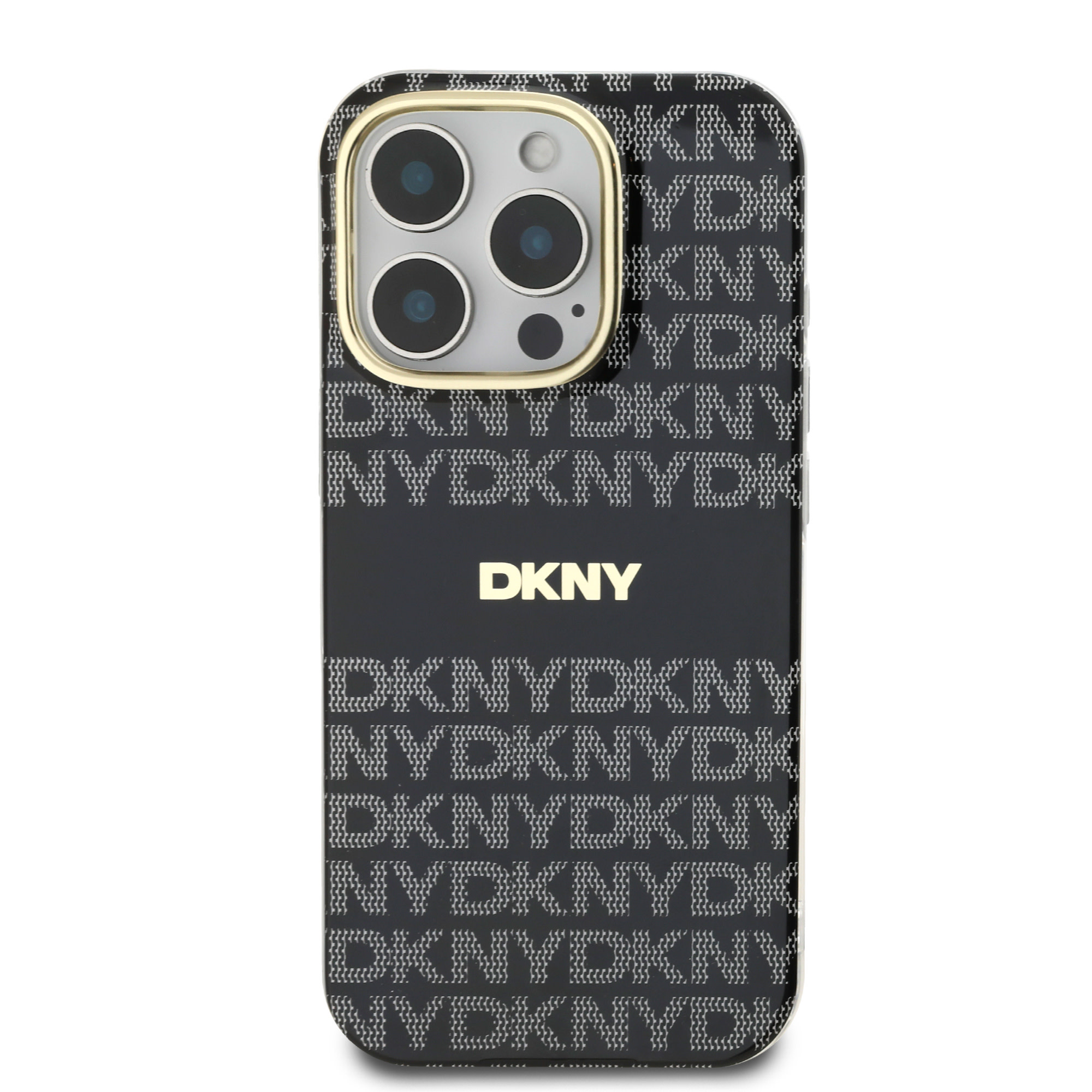 DKNY DKNY iPhone 16 Pro Backcover hoesje PC/TPU Repeat Pattern Tonal Stripe Magsafe - Zwart, foto 3 van 6