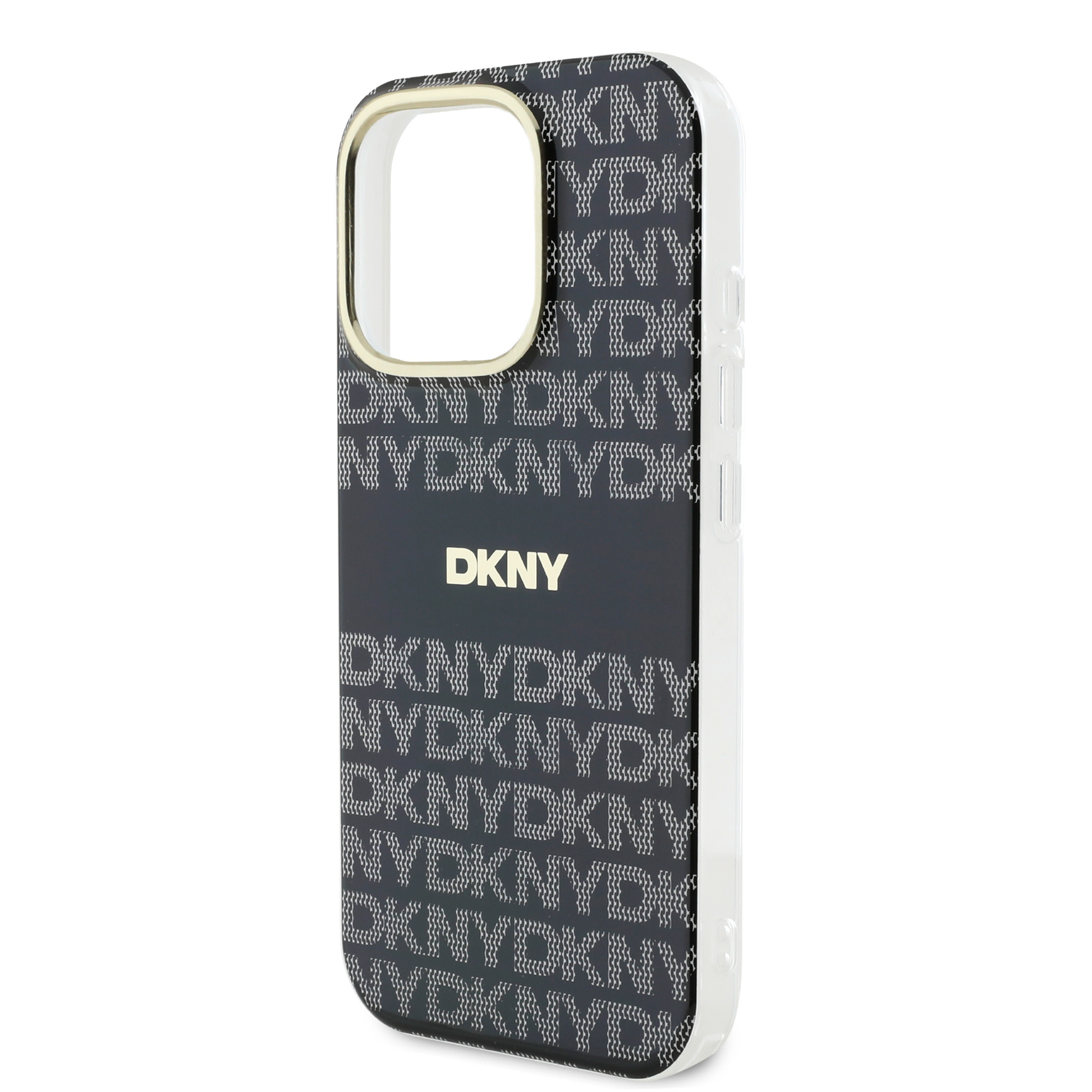 DKNY DKNY iPhone 16 Pro Backcover hoesje PC/TPU Repeat Pattern Tonal Stripe Magsafe - Zwart, foto 6 van 6