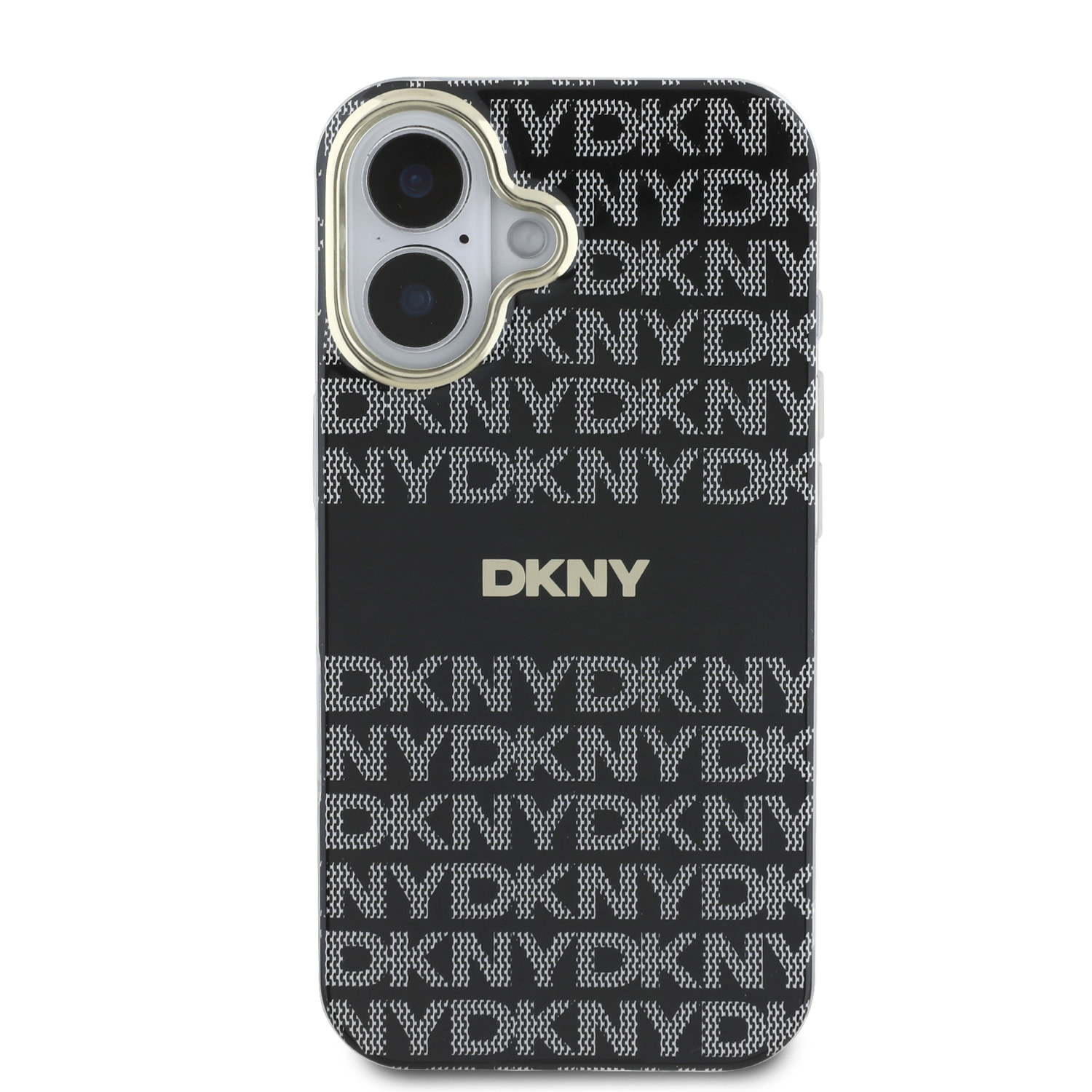 DKNY DKNY iPhone 16 Backcover hoesje PC/TPU Repeat Pattern Tonal Stripe Magsafe - Zwart, foto 3 van 6