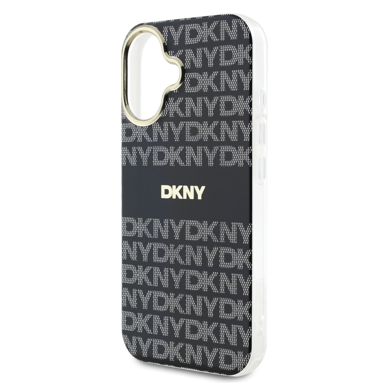 DKNY DKNY iPhone 16 Backcover hoesje PC/TPU Repeat Pattern Tonal Stripe Magsafe - Zwart, foto 6 van 6