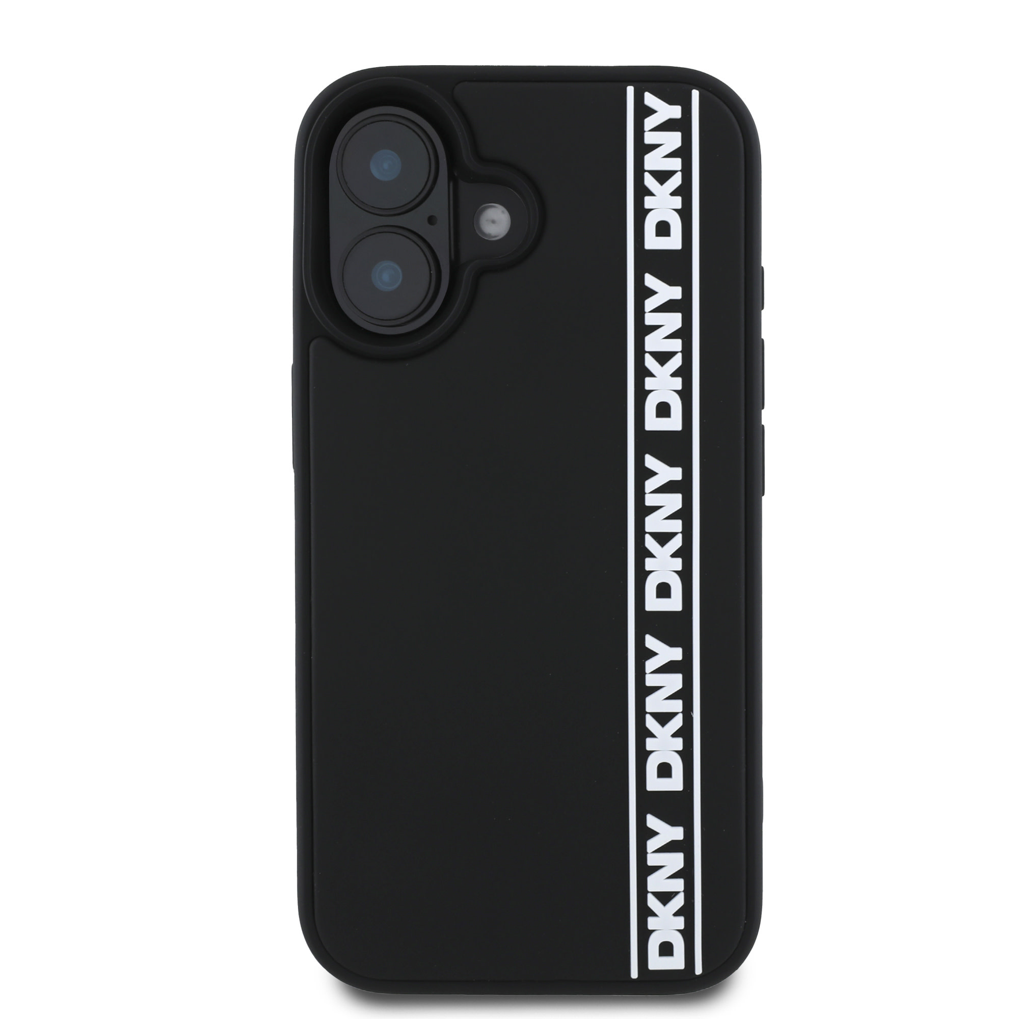 DKNY DKNY iPhone 16 Backcover hoesje D Rubber Repeat Logo Line - Zwart, foto 3 van 6