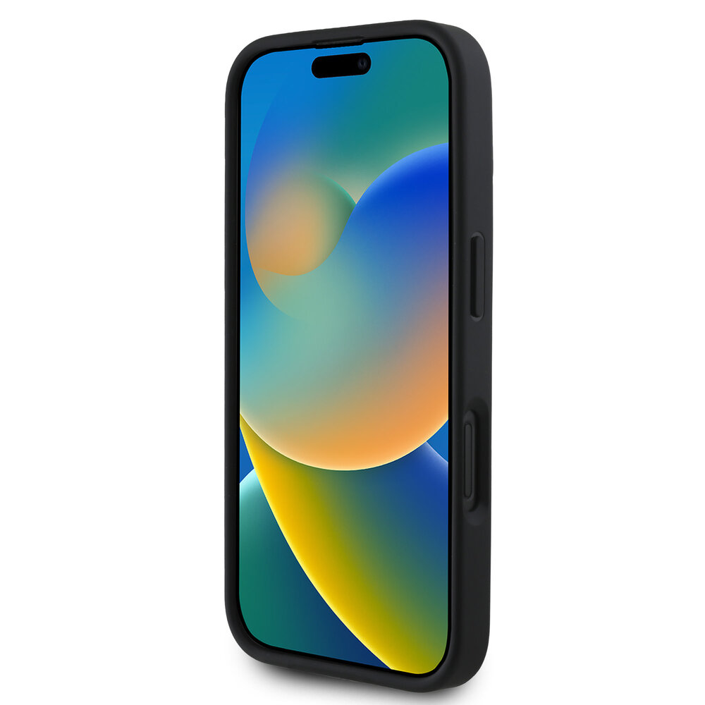 DKNY DKNY iPhone 16 Back-Cover hul - D Rubber Repeat Logo Line - Schwarz DKNY DKNY iPhone 16 Back-Cover hul - D Rubber Repeat Logo Line - Schwarz