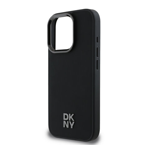 DKNY DKNY iPhone 16 Pro Back-Cover hul - PU Leather Stack Logo Magsafe - Schwarz DKNY DKNY iPhone 16 Pro Back-Cover hul - PU Leather Stack Logo Magsafe - Schwarz
