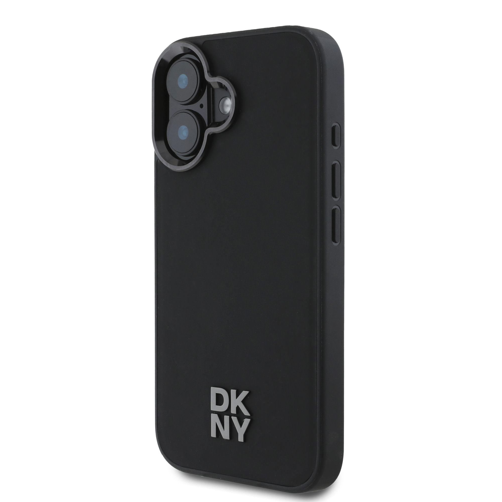 DKNY DKNY iPhone 16 Backcover hoesje PU Leather Stack Logo Magsafe Case - Zwart, foto 2 van 6