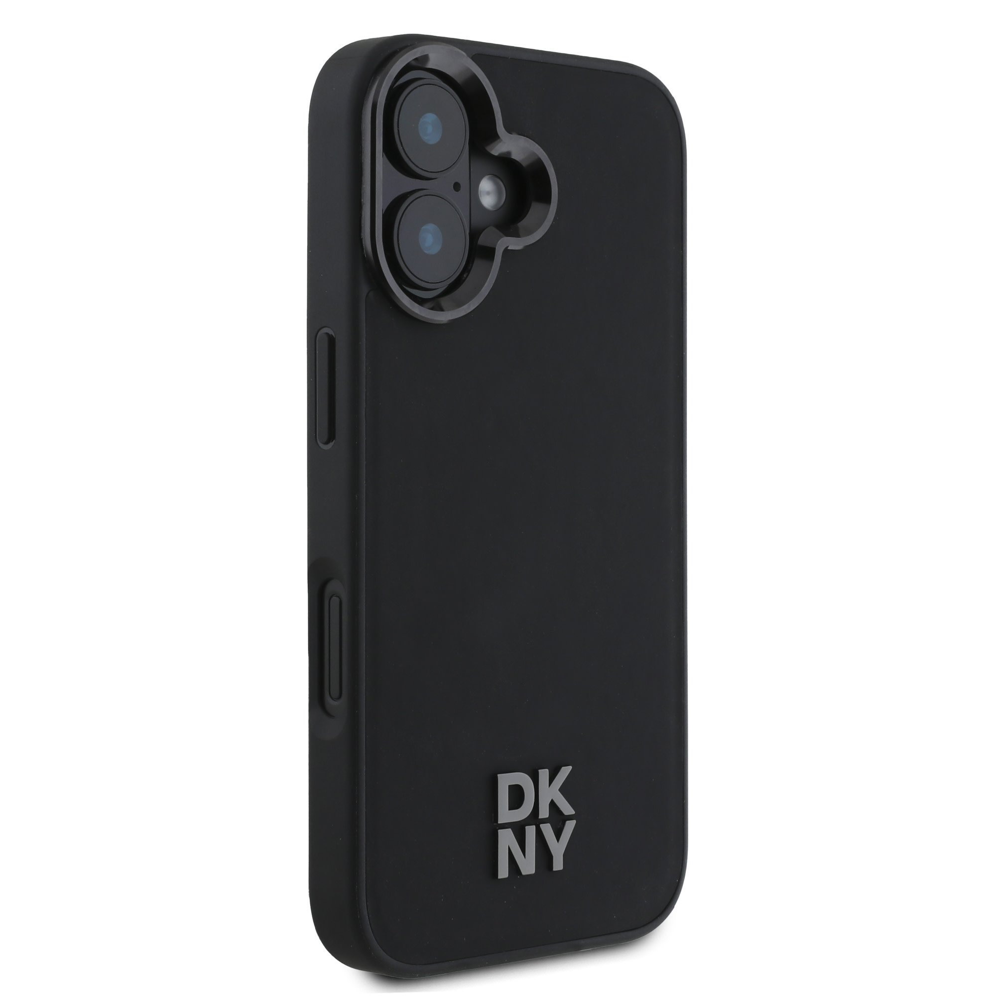 DKNY DKNY iPhone 16 Backcover hoesje PU Leather Stack Logo Magsafe Case - Zwart, foto 4 van 6
